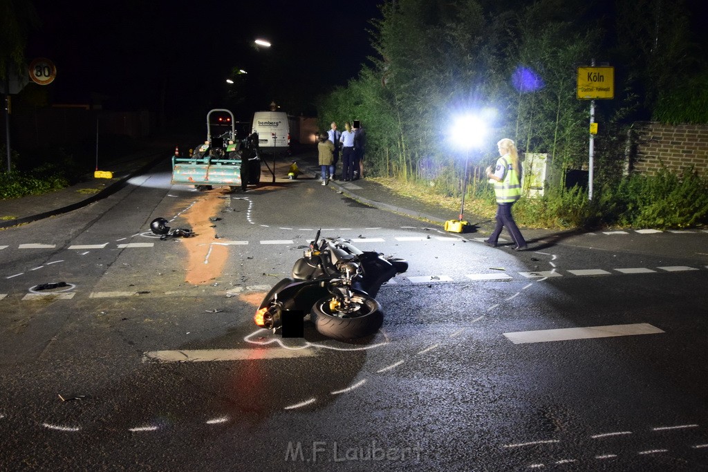 VU Krad Klein Traktor Koeln Hahnwald Bonner Landstr Unter den Birken P025.JPG - Miklos Laubert